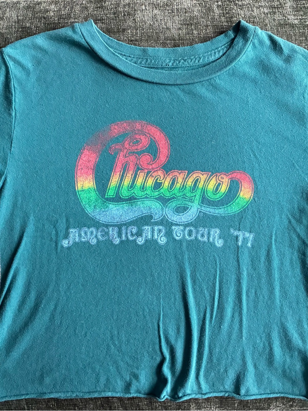 Vintage Adult Chicago Logo T Shirt Music Classic Rock A Moment In Time Med Women